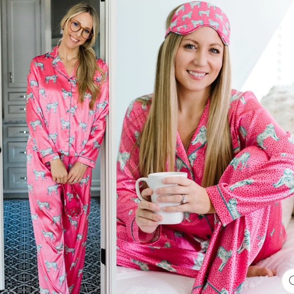 MARY SQUARE • The Cat's Pajamas | Charlotte Satin Pants - Picture 1 of 6